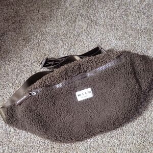 Brown Sherpa Crossbody Bag